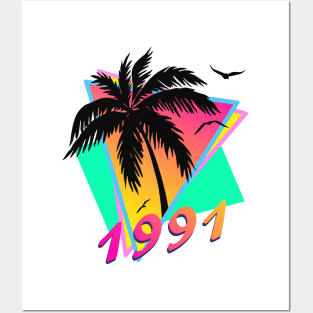 1991 Tropical Sunset Posters and Art